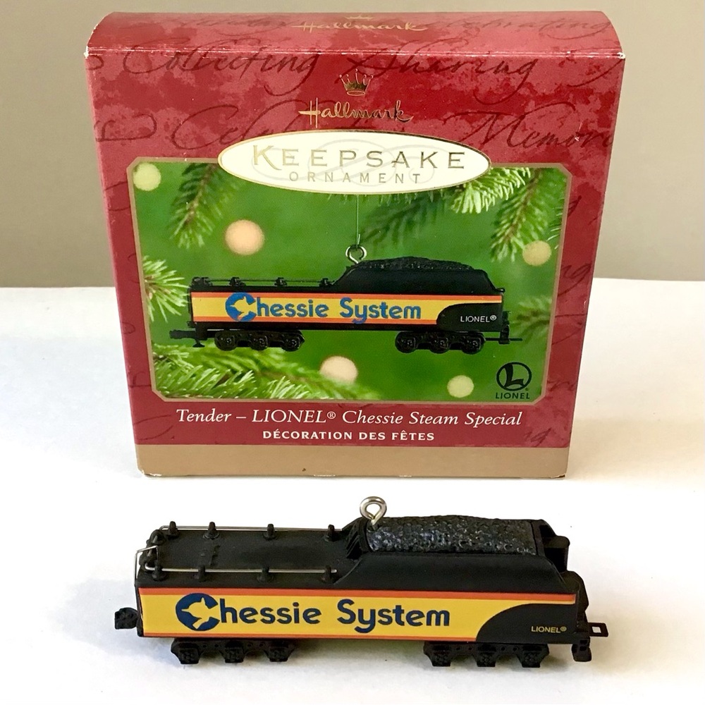 2001 Hallmark LIONEL Train Ornament TENDER Chessie System Steam Special Vintage